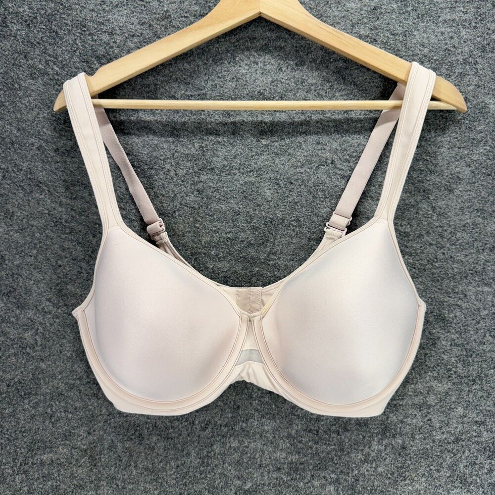 Bali Bralette Bra Women 36DD Beige Underwired Opaque Push Up Hook & Eye Solid